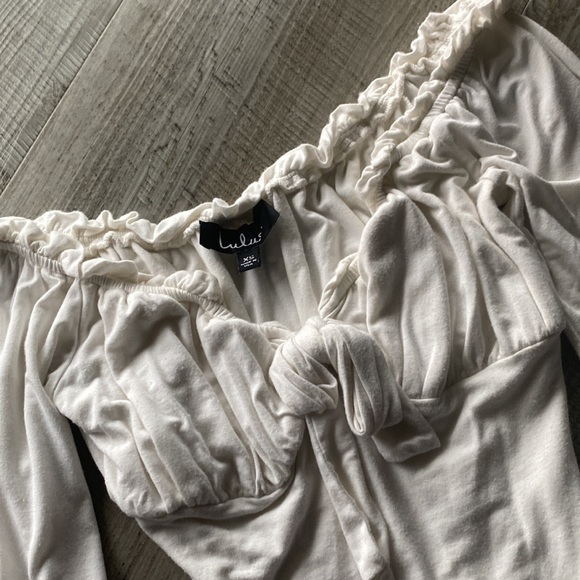 Lulu’s After Your Heart ivory long sleeved bodysuit - Picture 3 of 5